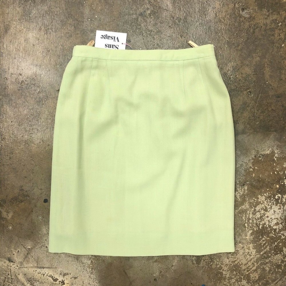 Balenciaga Paris Mini Skirt Lime Green